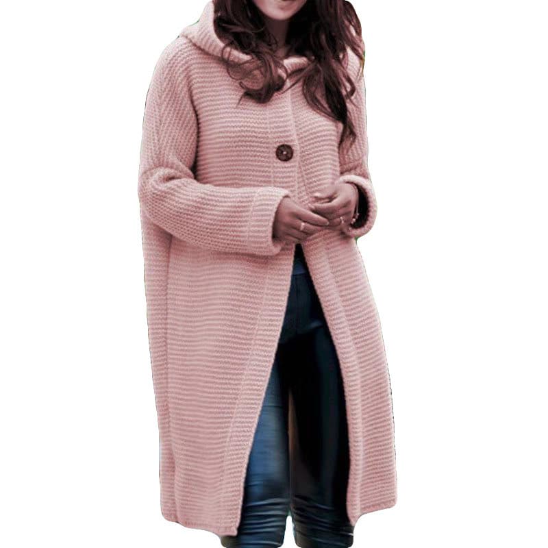 (Cross-border trading), demi-season pin, long sweater, cardigan with hood, jacket, simple and elegant design 5