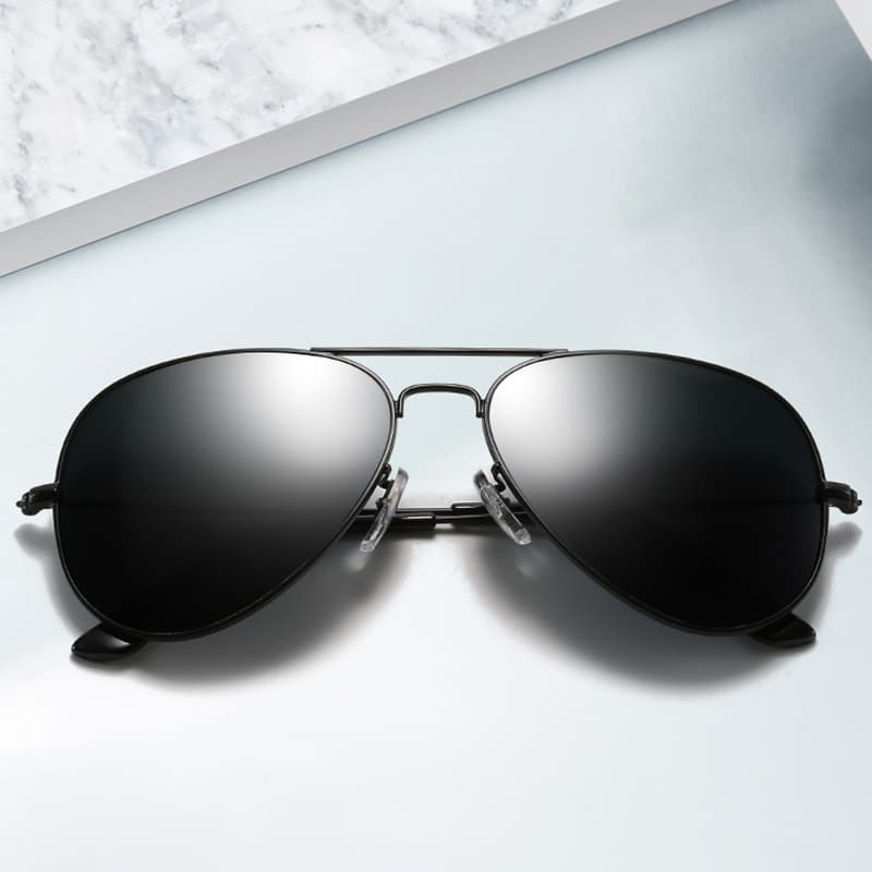 Fashionable glass sunglasses stainless steel for men and women, optics 1