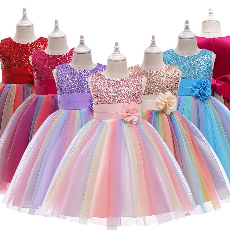 (Cross-border trading), brand dress, small princess costume, 2021 collection, European style, children's clothing 1
