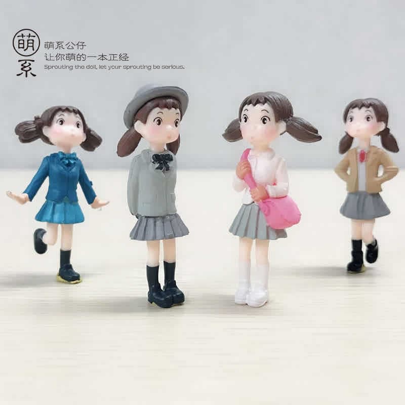 Cartoon doll for students, keychain PVC, micro landscape, new collection 1