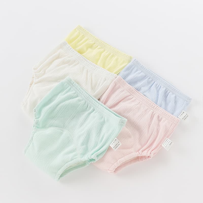 Children's diaper, breathable cotton hermetic waterproof summer trousers for training, washable 1
