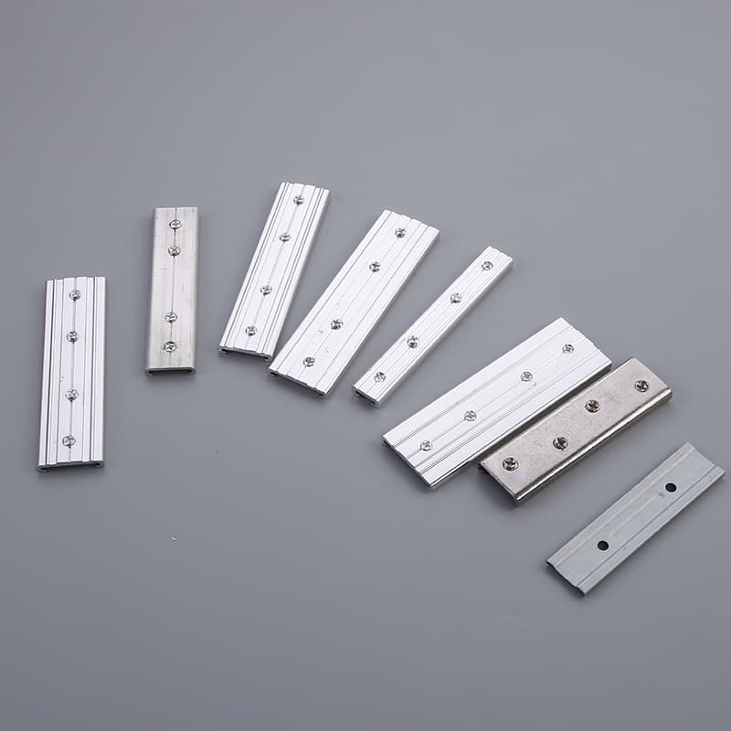 Curtain accessories rail connector reinforced straight orbit curved connecting chip aluminum alloy rail connector 2