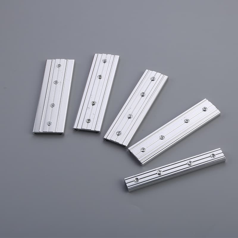 Curtain accessories rail connector reinforced straight orbit curved connecting chip aluminum alloy rail connector 3