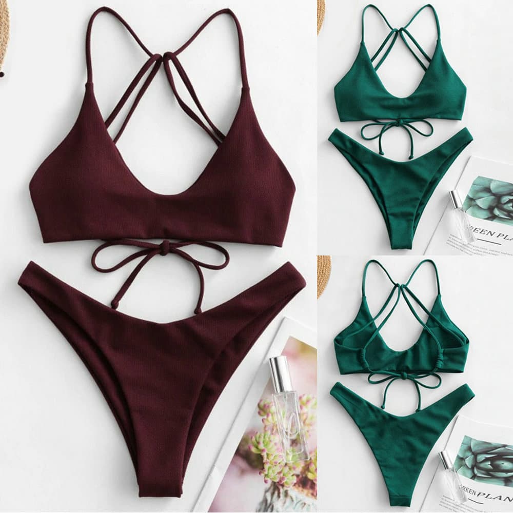 (Cross-border trading), sexy split swimwear for swimming, European style, (Physicals)