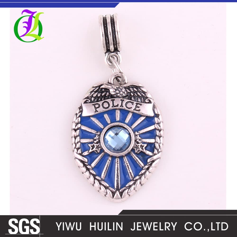 Blue diamond, badge, accessory, pendant, police 4