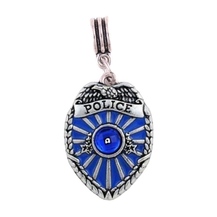 Blue diamond, badge, accessory, pendant, police 5