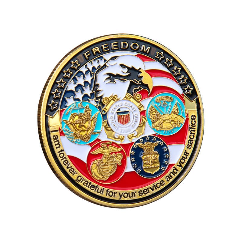 Manufacturers wholesale US Army's Five National Army National America Eagle Sea Army Marine Corps Collection Commemorative Coin Coins 5