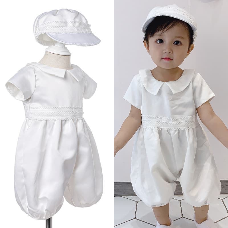 Children's dress, set, hat for boys 1