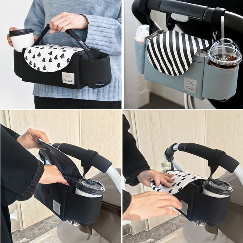 Stroller, organizer bag, storage bag, children's hanging organiser, capacious feeding bottle to go out 2