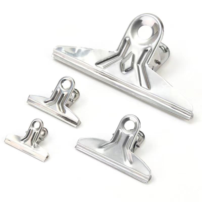 Factory price wholesale clip book clip stainless steel clip metal clip test paper information iron clip number 5 round head clip 3
