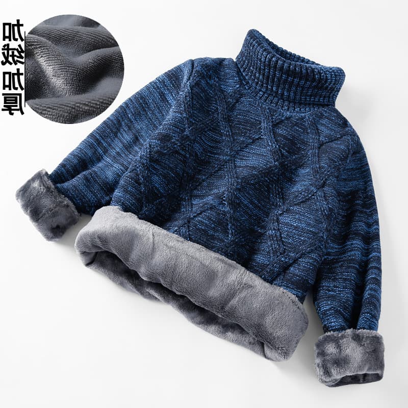 Children's fleece demi-season base body-friendly sweater, 2023, for teenagers, Korean style, children's clothing, increased thickness 3