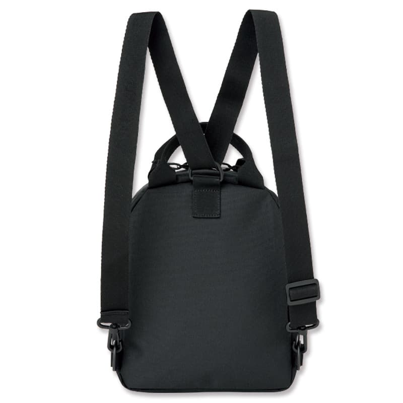 Japanese waterproof backpack PVC, black travel bag for leisure, oxford cloth 3