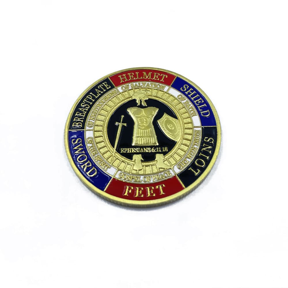 Foreign trade military challenge commemorative coin Armor of God commemorative challenge game knight coin collection gift 5