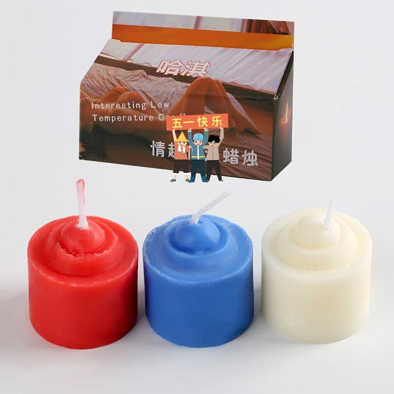 哈淇 Sexy warm candles, three candles for games, wax dripping adult products wholesale 1