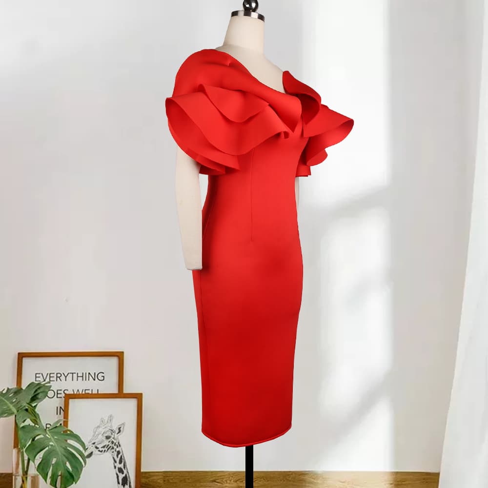 Sexy elegant rostometer, belt bag, dress, lifting effect, slim fit, high waist, plus size 2