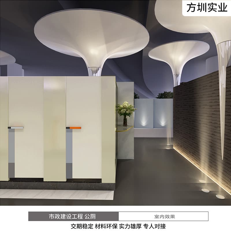 Fiberglass landscape sculpture decorative column municipal construction project public toilet load-bearing column case display beautiful sculpture 3