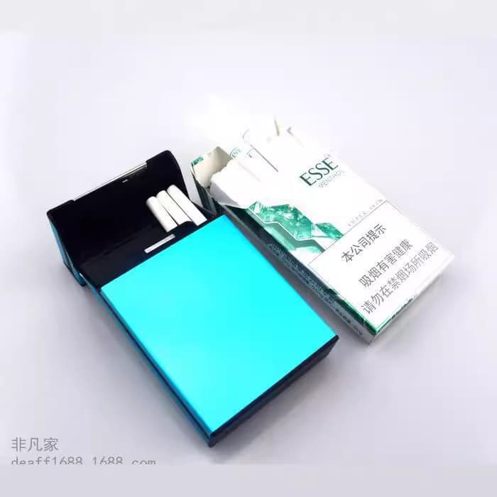 Long ultra thin gold watch, fashionable cigarette case, aluminum alloy, 20 pieces, with your logo imprint 4