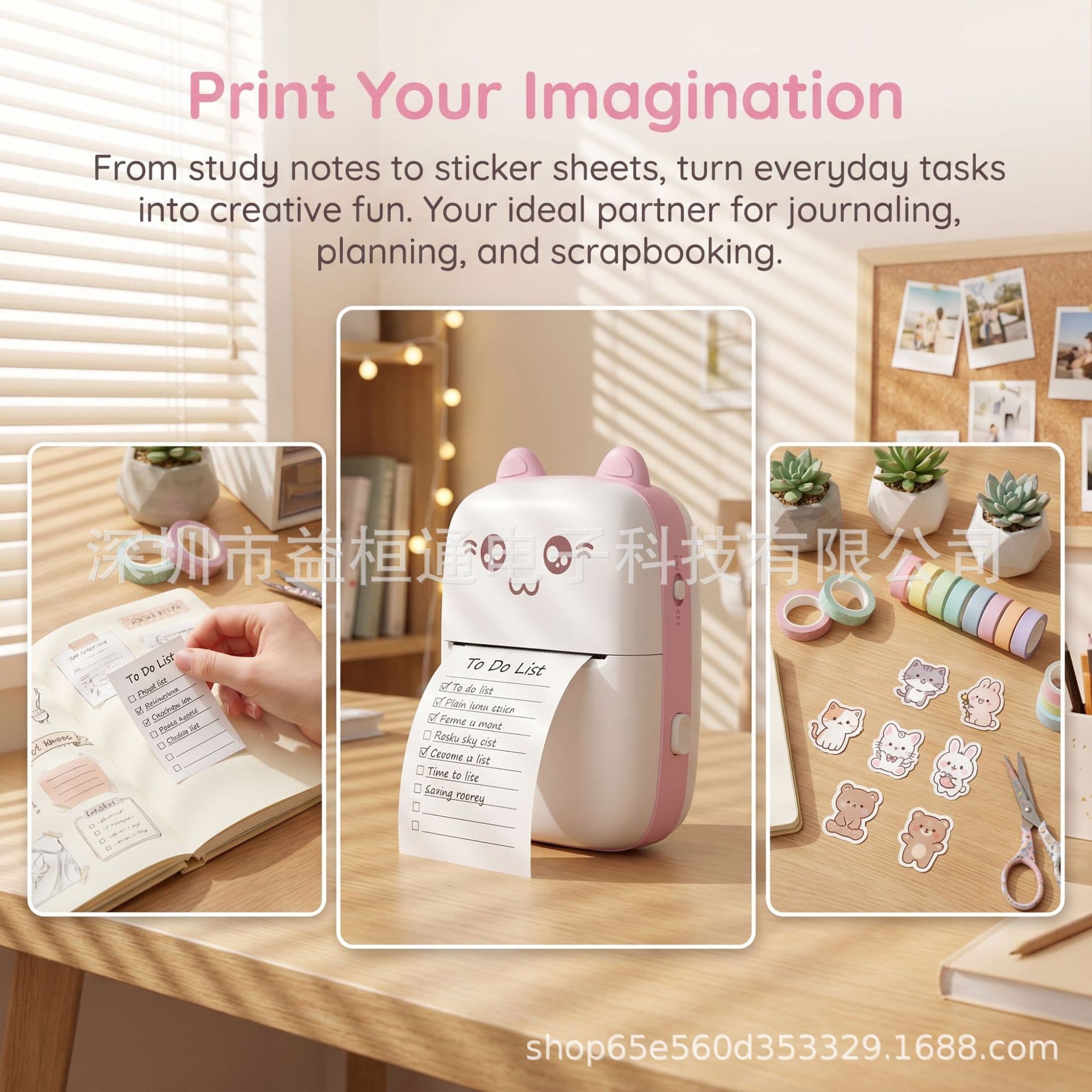(Cross-border trading), handheld wireless photo, pocket small printer for students, C9, bluetooth 4