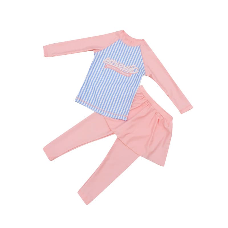Children's swimwear, long-sleeve, quick dry trousers, sun protection, for teenagers 5
