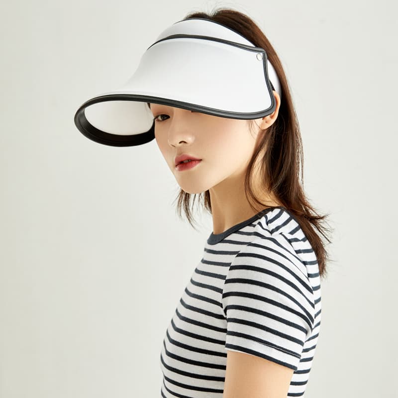 Travel sun hat, beach headband solar-powered, UV protection, Korean style 4