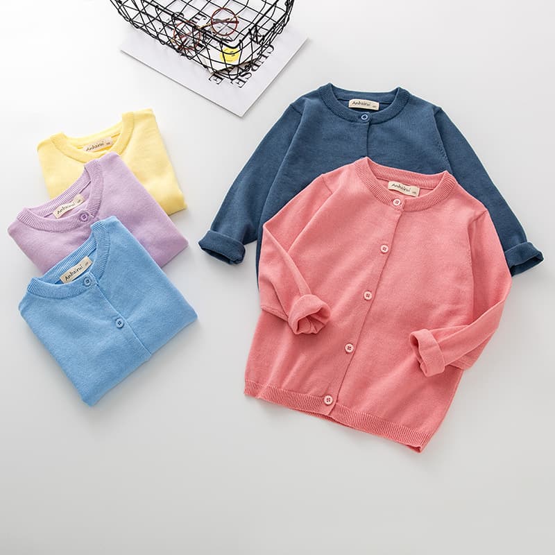 Brand autumn sweater, solid color cardigan, (Physicals), children's clothing 2