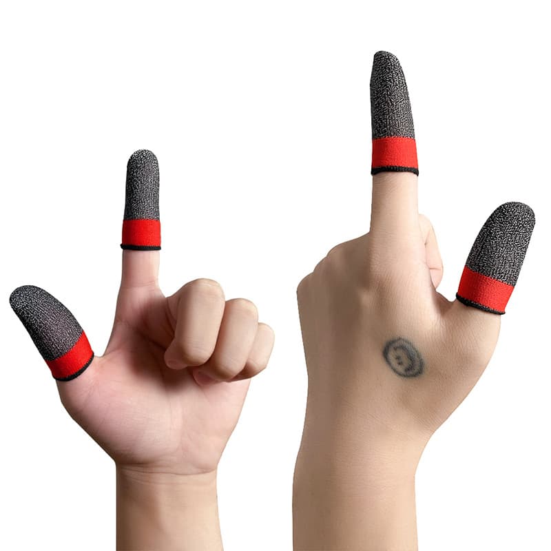 2022 new 24-pin gaming finger cots, ultra-thin silver fiber gaming finger cots, suitable for King of Glory eating chicken 5