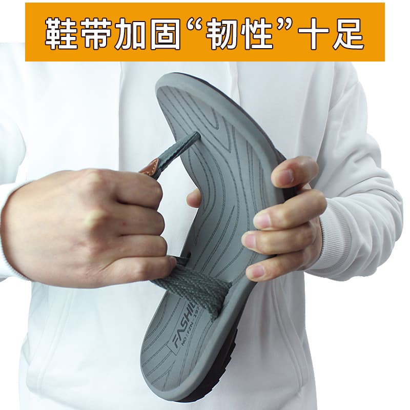 (Cross-border trading), fashionable flip flops, casual beach slippers, soft sole, for beloved, suitable for outdoor wear, with toe post 3