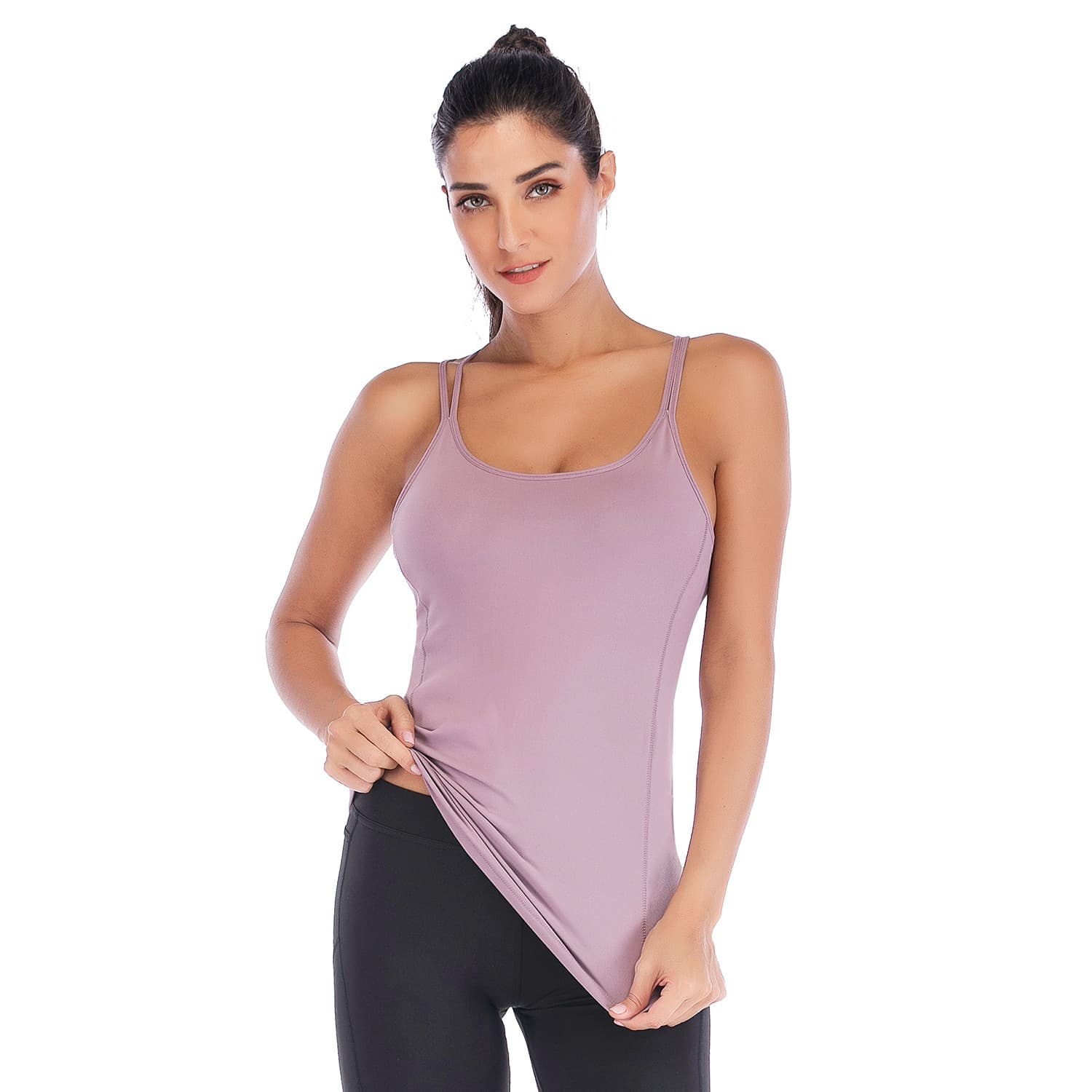 Yoga clothing, sports bra, shockproof sports suit, underwear for gym, worn on the shoulder, thin strap, beautiful back, for running 3