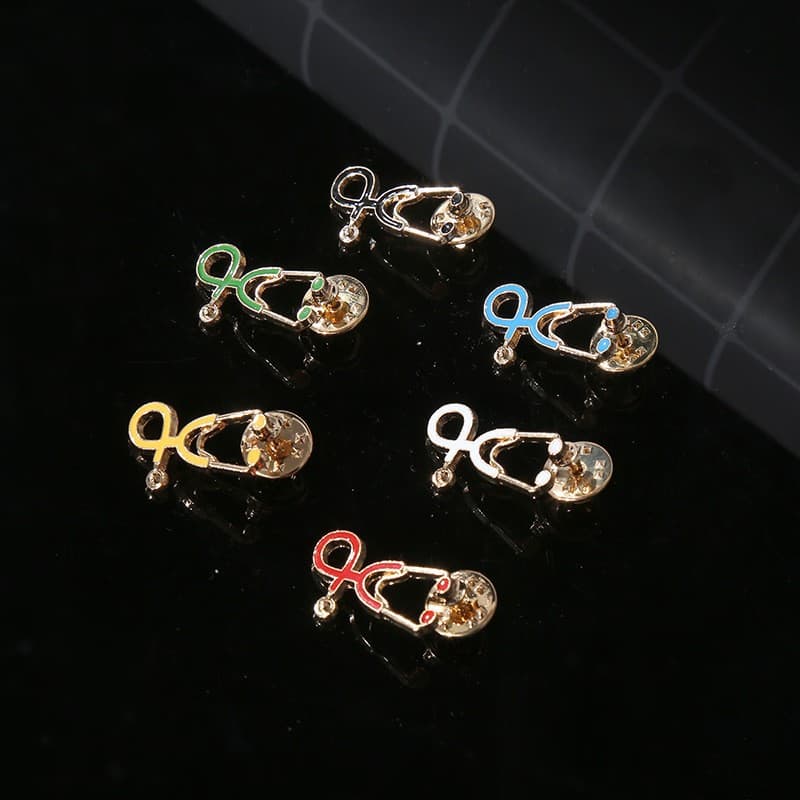 (Cross-border trading), cartoon creative brooch, universal doctor uniform, stethoscope, accessory, badge, wish, European style 2