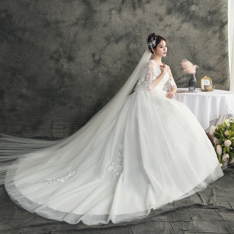 Demi-season long-sleeve for bride for pregnant, high waist, for teenagers 2