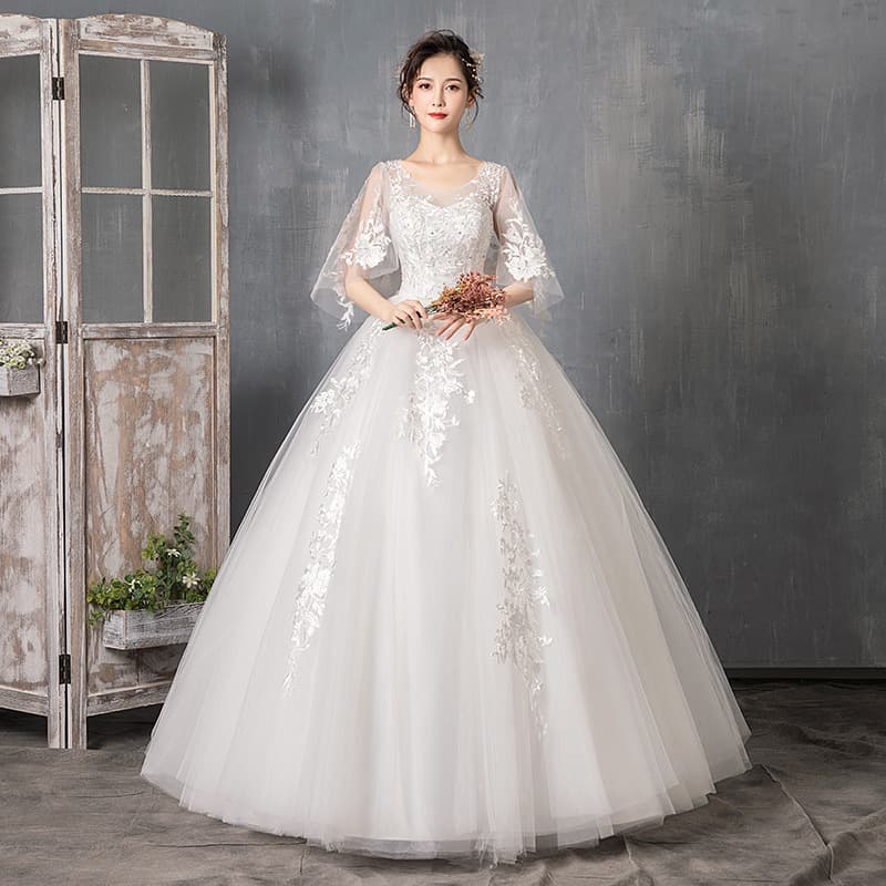 Demi-season long-sleeve for bride for pregnant, high waist, for teenagers