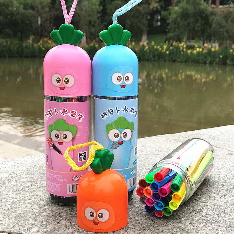 Carrot watercolour for students, children's crayons, Birthday gift, 12 colors, 24 colors, 36, 48 colors 4