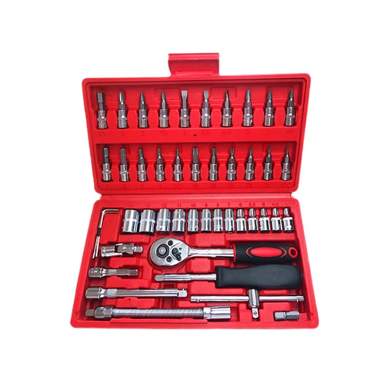46 -piece sleeve wounds, cartoon suits, car motorcycle insurance insurance group set set of small flying hardware tool portfolios 5