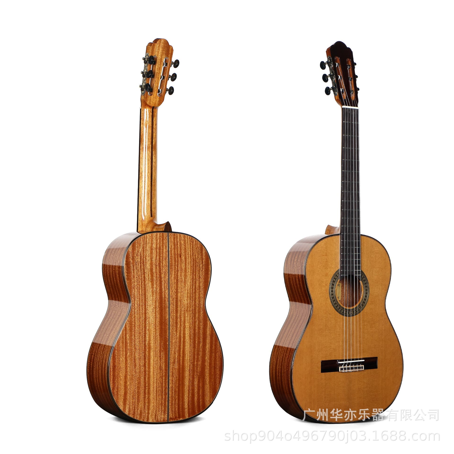 Full Single Classical Guitar 39 -inch Red Pine Noodle Single Board Board Back Side Speed Performance Test Classical Geechiber wholesale 5
