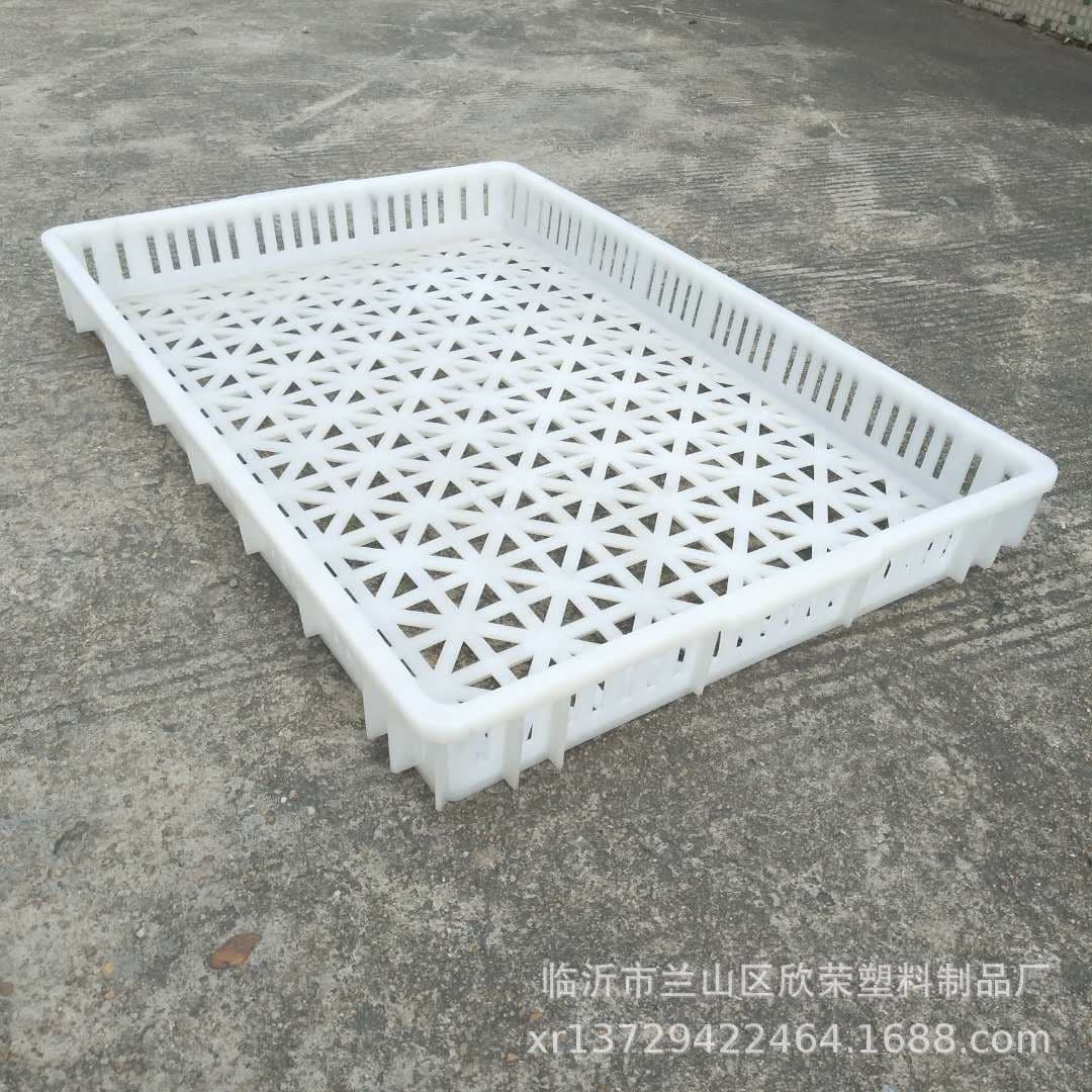 Single freezer freezing basket drying tray aquatic seafood cold storage quick-frozen shallow basket food grade white tray thickened 4