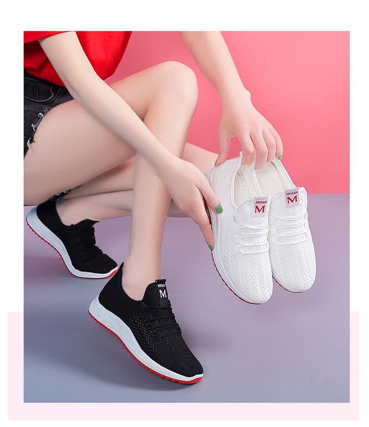 (Cross-border trading), sneakers for leisure, breathable insulated walking shoes, dropshipping available, made with flyknit technology, soft sole