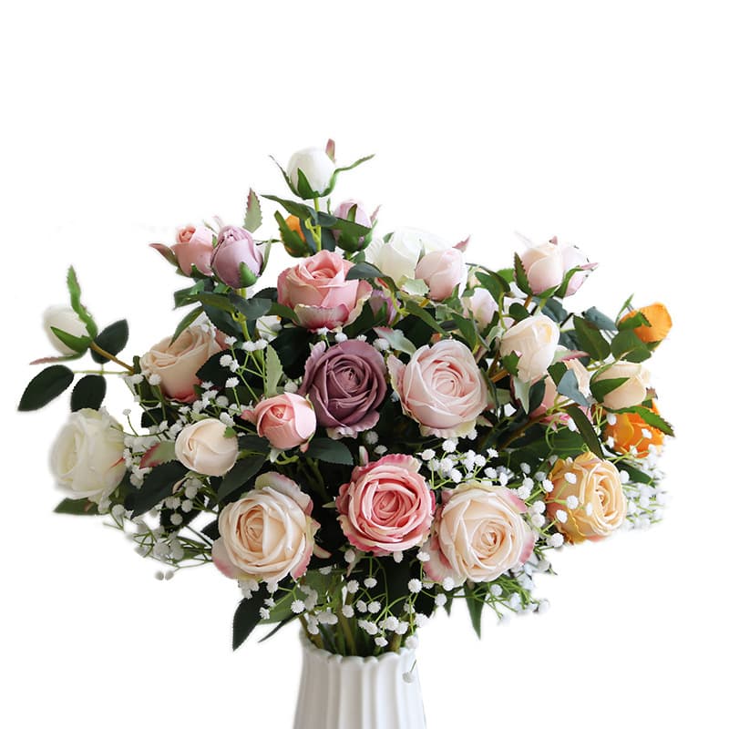 Realistic wedding flowers, decorative flowers for home use 5