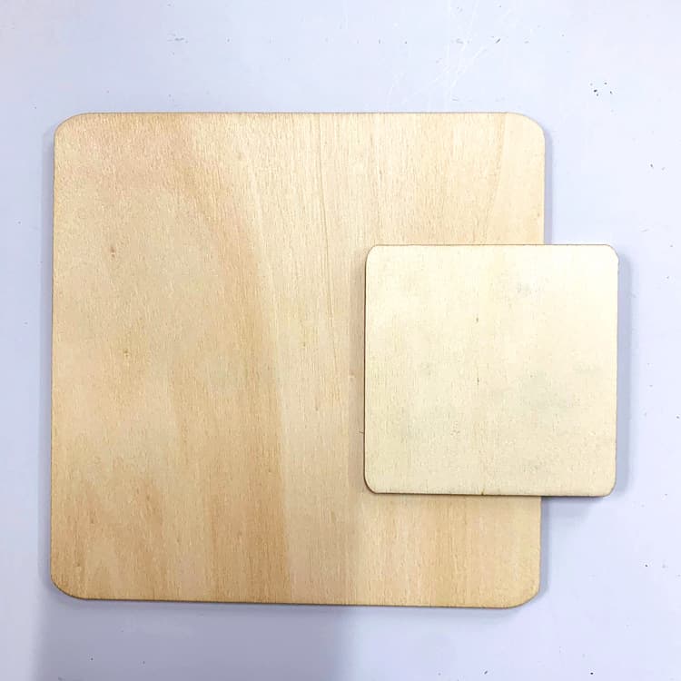 DIY laser cutting decorative wood chip poplar geometric geometric wood chip decorative home decoration wood tablet round wood tablets 2