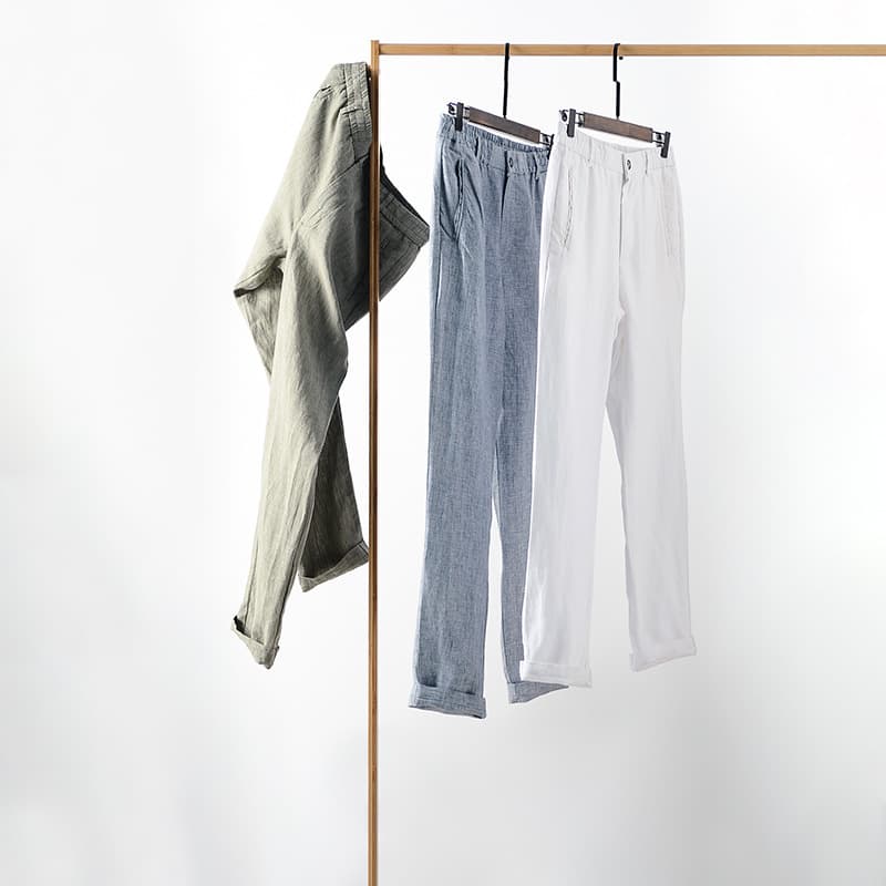 Demi-season breathable trousers, mid rise, oversize 2