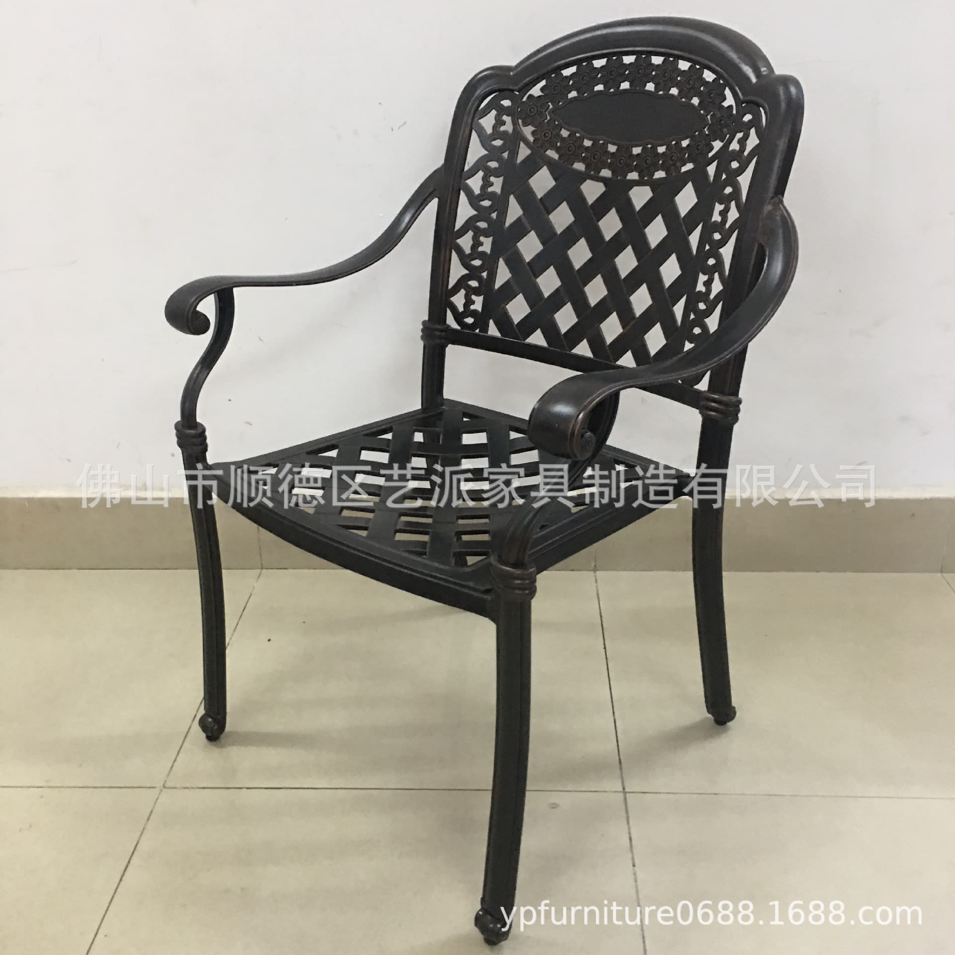 Cast Aluminum Outdoor Furniture Chair - Multi-Color 3
