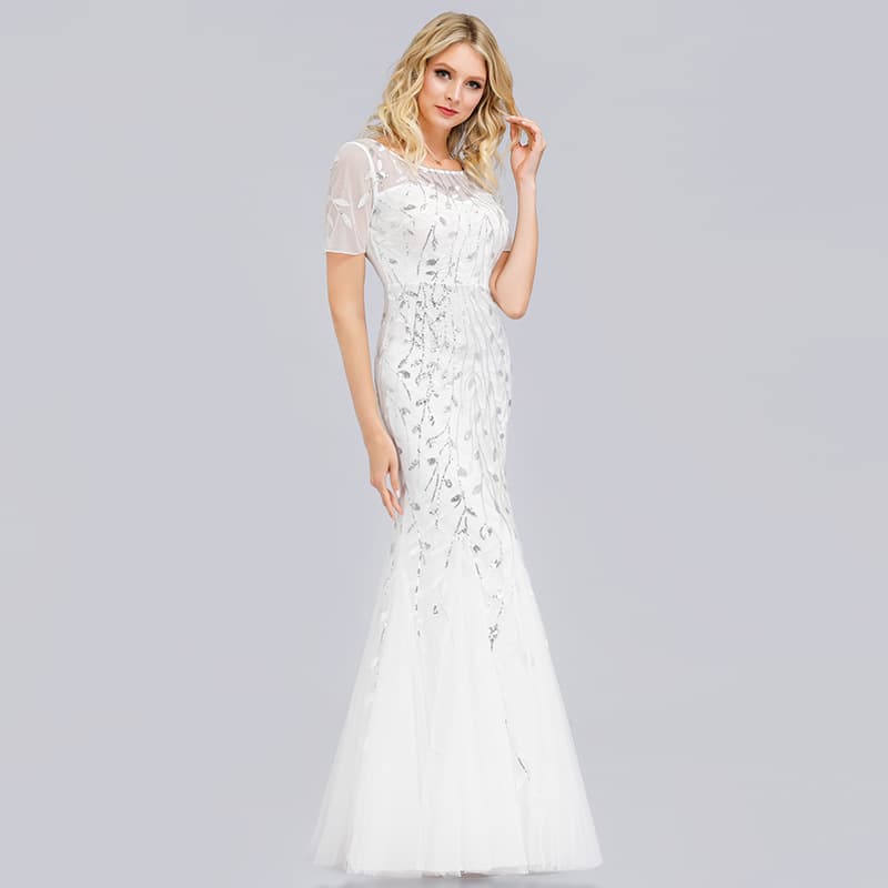 (Cross-border trading), evening dress, European style, plus size, for bridesmaid, "fish tail" cut, slim fit 4