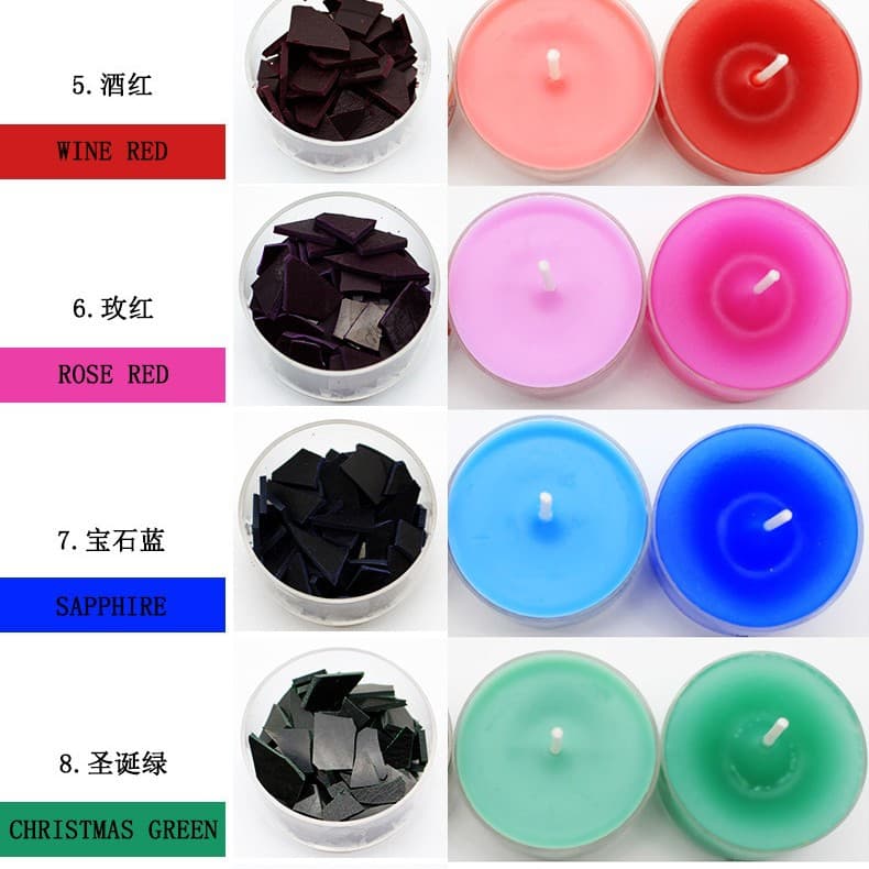 Candle, aromatherapy, pigment dye, container, color, DIY, 34 colors 3