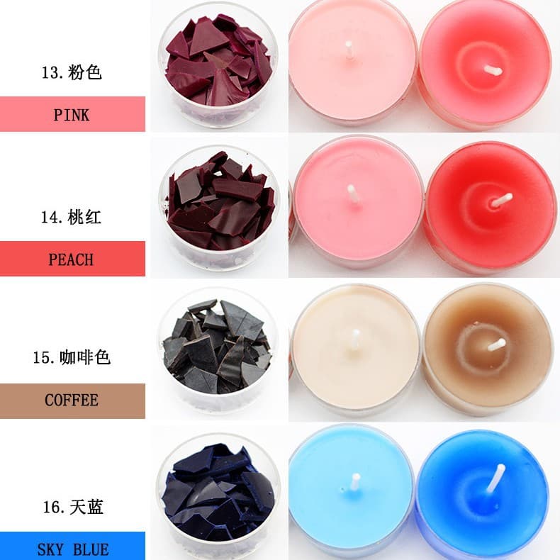 Candle, aromatherapy, pigment dye, container, color, DIY, 34 colors 5