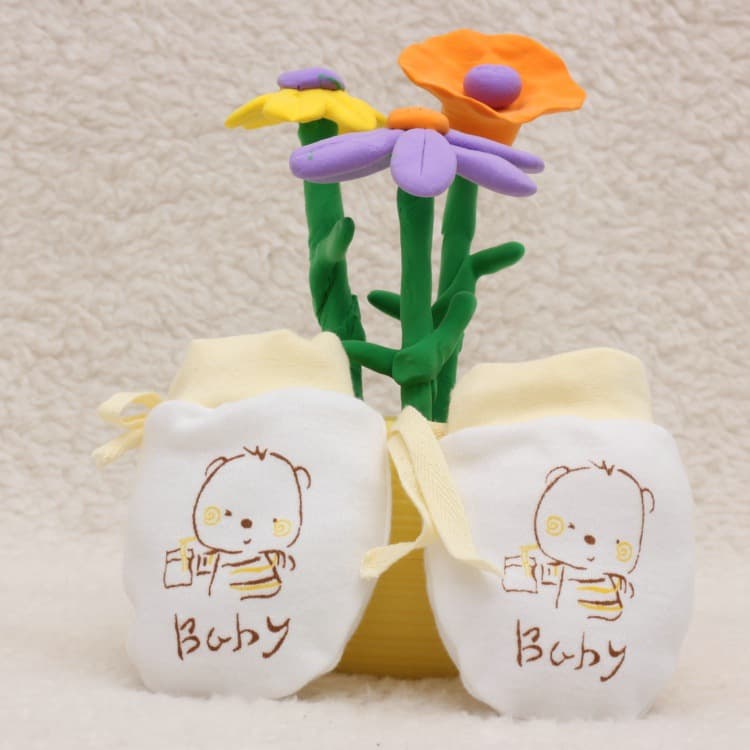 Children's gloves, demi-season adjustable hand cream for new born, drawstring 2