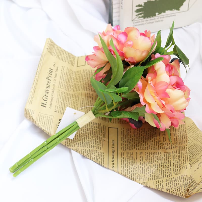 Simulation flower blueberry peony wedding bride holds flowers and flower support weddings home furnishings ins fake flowers shooting 2