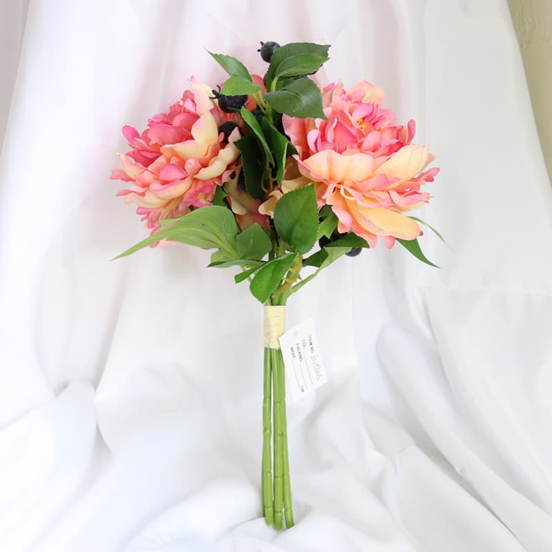 Simulation flower blueberry peony wedding bride holds flowers and flower support weddings home furnishings ins fake flowers shooting 3
