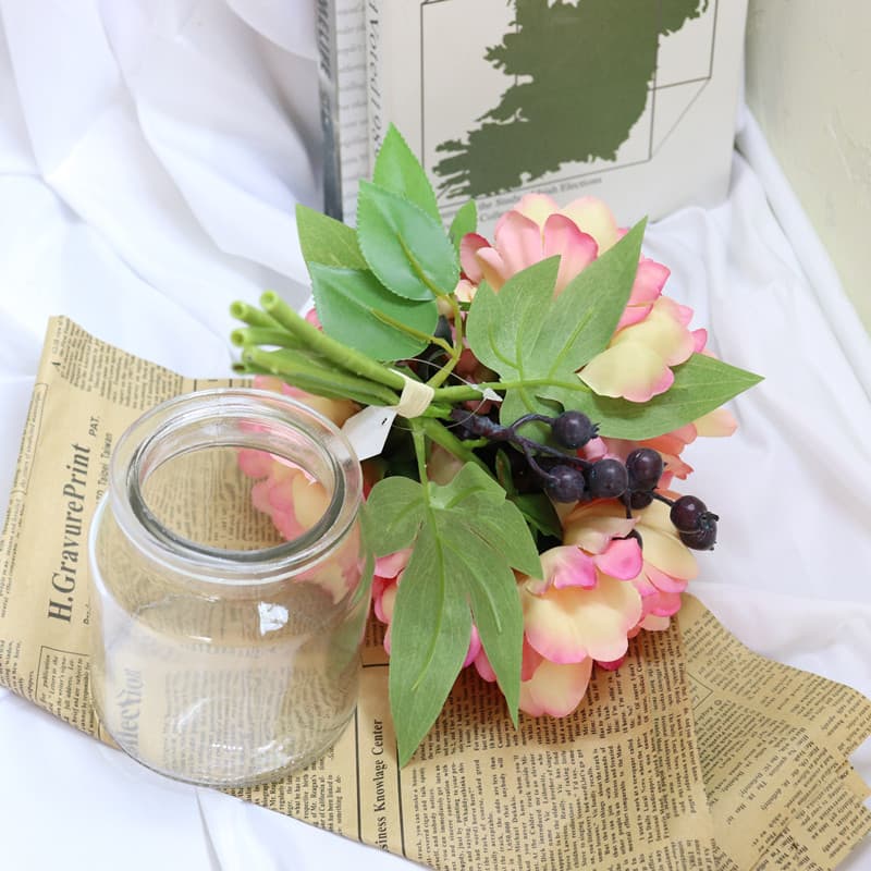Simulation flower blueberry peony wedding bride holds flowers and flower support weddings home furnishings ins fake flowers shooting 4