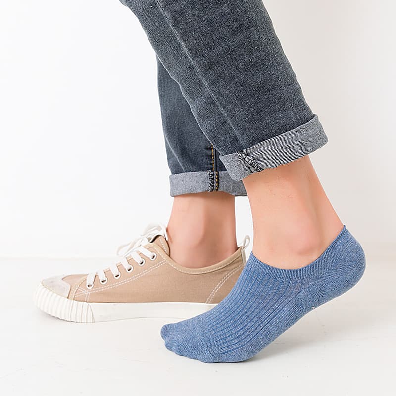 Men's summer thin breathable silicone non-slip invisible socks low-cut 3
