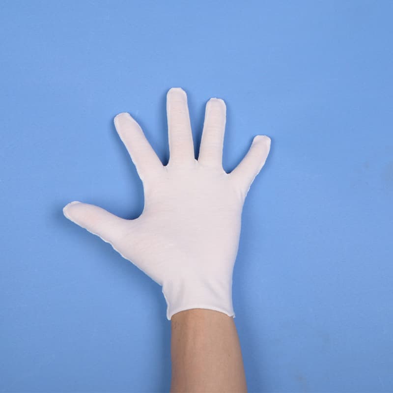 White cotton wear-resistant gloves walnut, (Physicals) 4