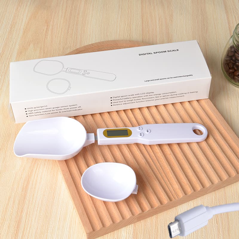 Electronic measuring spoon scale household small electronic scale weighing spoon kitchen ingredients food scale cat food weighing gram weighing 4